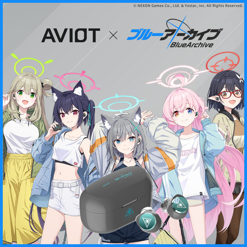 AVIOT x Blue Archive Collaboration Wireless Earbuds Limited Edition